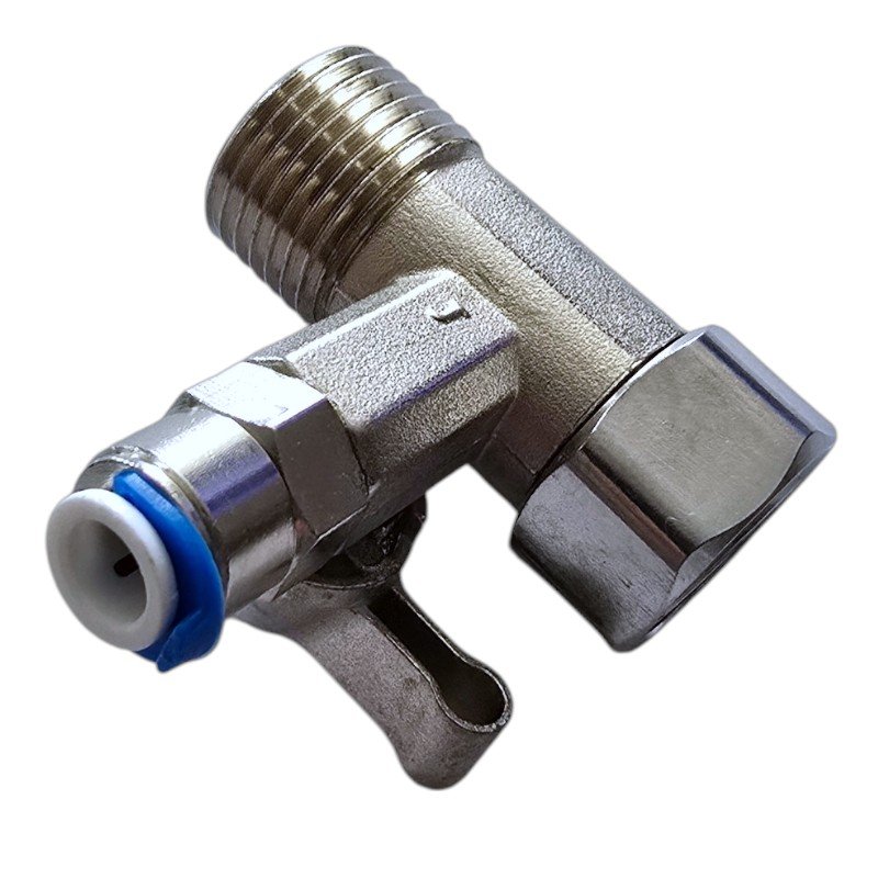 Llave-Conexion-1/2-x-1/4-Valvula-Paso-Refrigerador