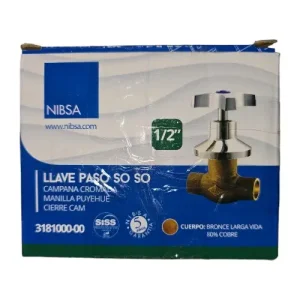 Llave Paso 1/2 Bronce So - Imagen 3